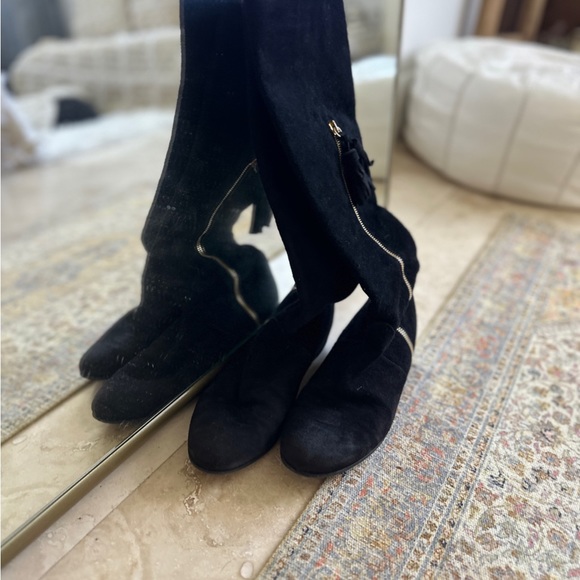 Stuart Weitzman black suede boots - Picture 5 of 8